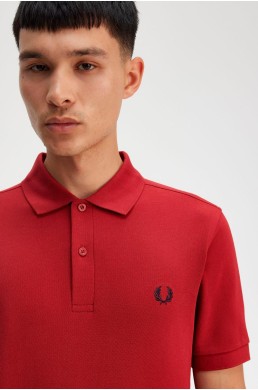 Fred Perry polo manga corta rojo tostado M6000 Y35