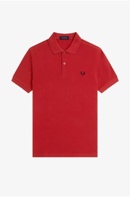 Comprar polo Fred Perry rojo tostado manga corta