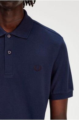 M6000 Y48 Fred Perry polo azul tenis corona laurel azul marino