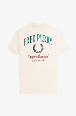 Fred Perry polo bordado chosen by champions