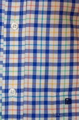 Pertegaz camisa hombre con manga larga y bolsillo. Camisa cuadros