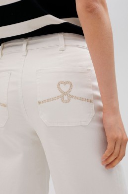 Lola Casademunt pantalón vaquero blanco LS2514028