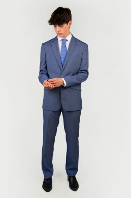 Traje azul con puntito Enrique Pellejero