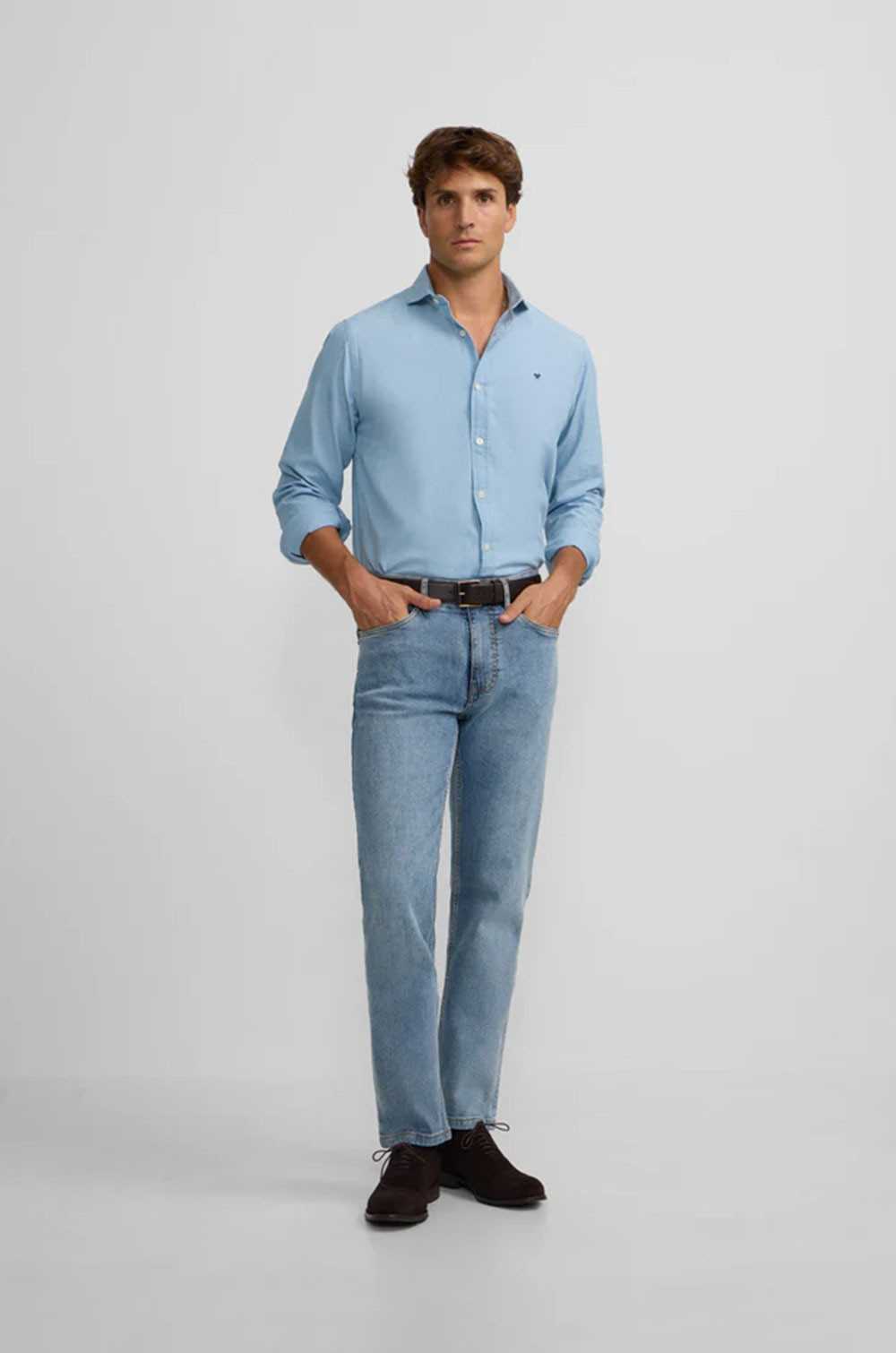 Silbon pantalón sport denim azul medio
