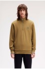 Fred Perry sudadera piedra sombreada media cremallera