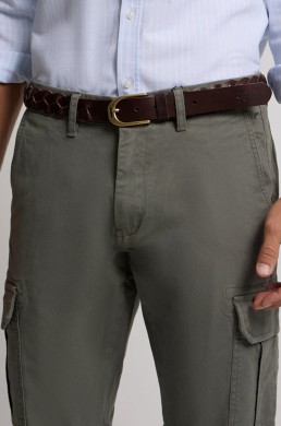 Silbon pantalón verde bolsillo cargo