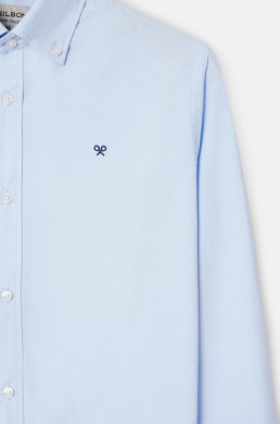 Camisa sport Oxford celeste Silbon