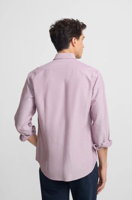 Silbon camisa sport Oxford raqueta burdeos 134136