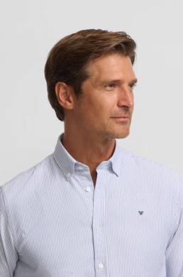 Silbon camisa rayas azul marino