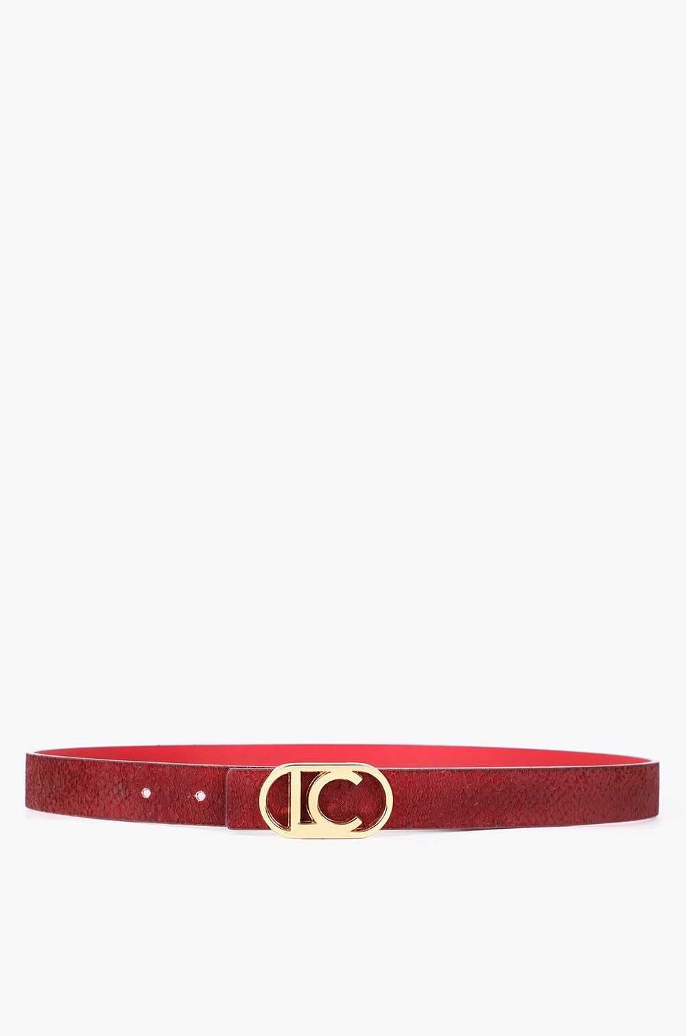 Lola Casademunt cinturón reversible rojo
