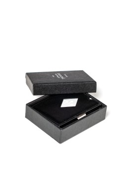 Cartera negra de piel Exentri multiwallet