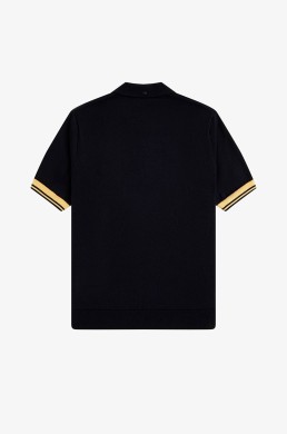 Fred Perry polo de punto negro k2323 90a