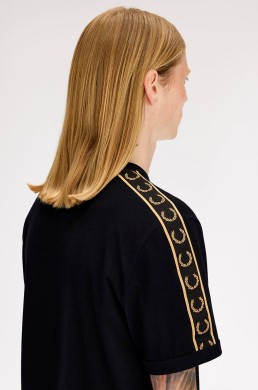 Fred Perry camiseta negra m4613 90a