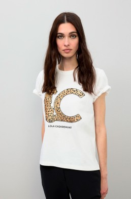 Camiseta LC lentejuelas leopardo
