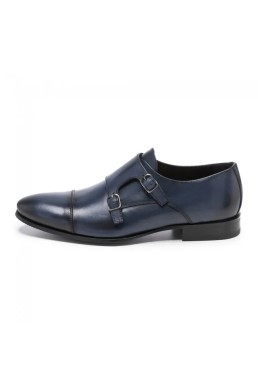 Sergio Serrano zapatos azul marino con hebillas