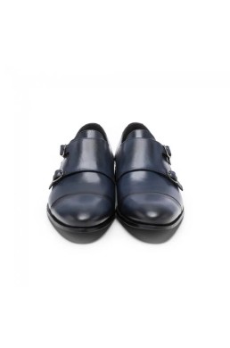 Zapato murano marino con hebillas Sergio Serrano