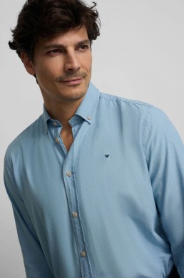 Silbon camisa sport denim azul claro