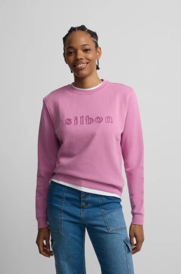 Silbon mujer sudadera morada