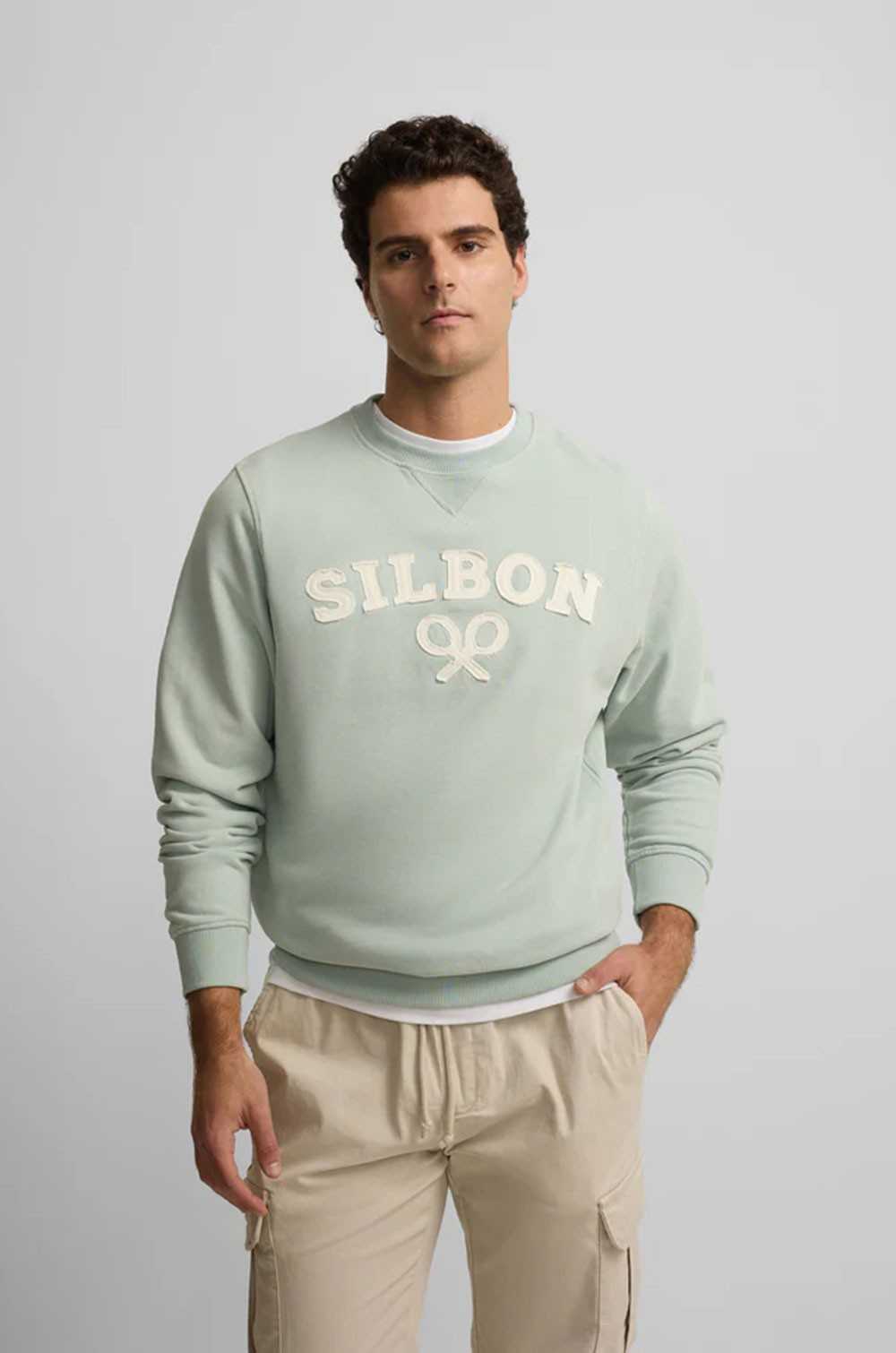Silbon sudadera hombre aguamarina