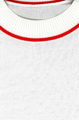 Escropion jersey crudo cuello redondo