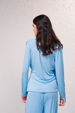 SMF blusa punto celeste