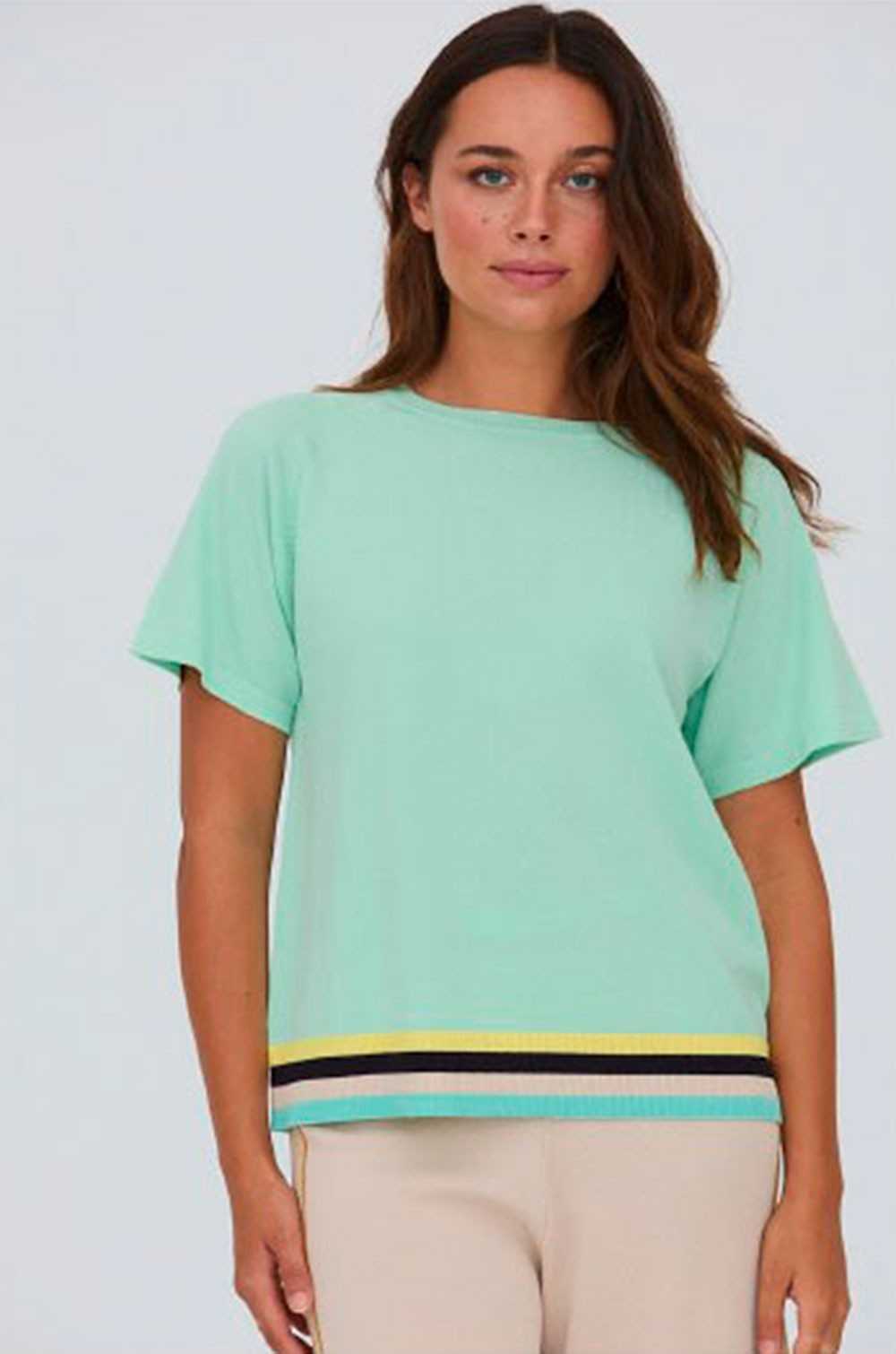 WNT camiseta punto fino menta