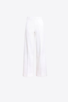 Pantalón Vilagallo blanco tejido ligero mujer