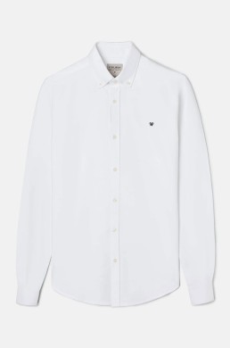 Camisa sport Oxford blanca Silbon hombre