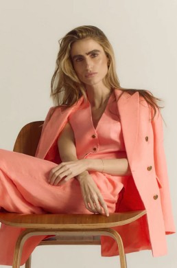 Chaleco clásico coral Silbon mujer