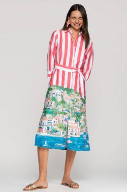 Vestido camisero Vilagallo look verano mujer