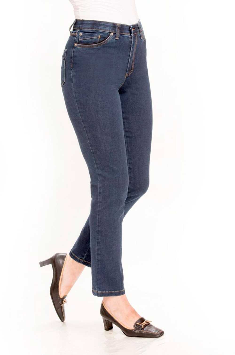 Pantalón vaquero azul oscuro elástico Waltron mujer
