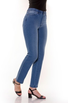 Pantalón Waltron tejido elástico detalle frontal mujer