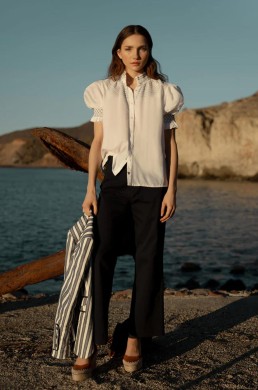 Pantalón marinero azul marino Silbon mujer