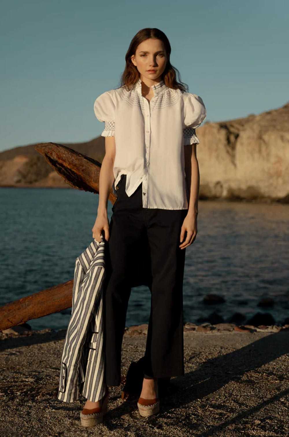 Pantalón marinero azul marino Silbon mujer