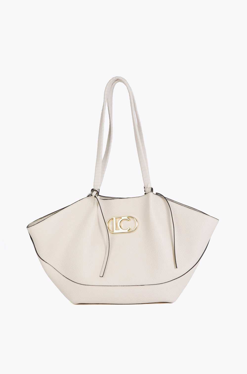 Shopper crudo efecto piel asa trenzada Lola Casademunt