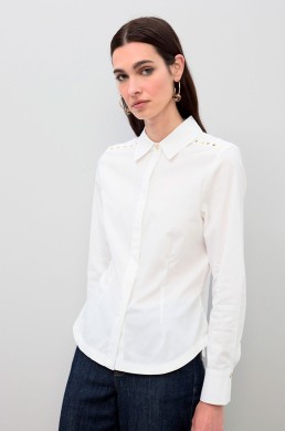 Camisa popelín blanca Lola Casademunt mujer