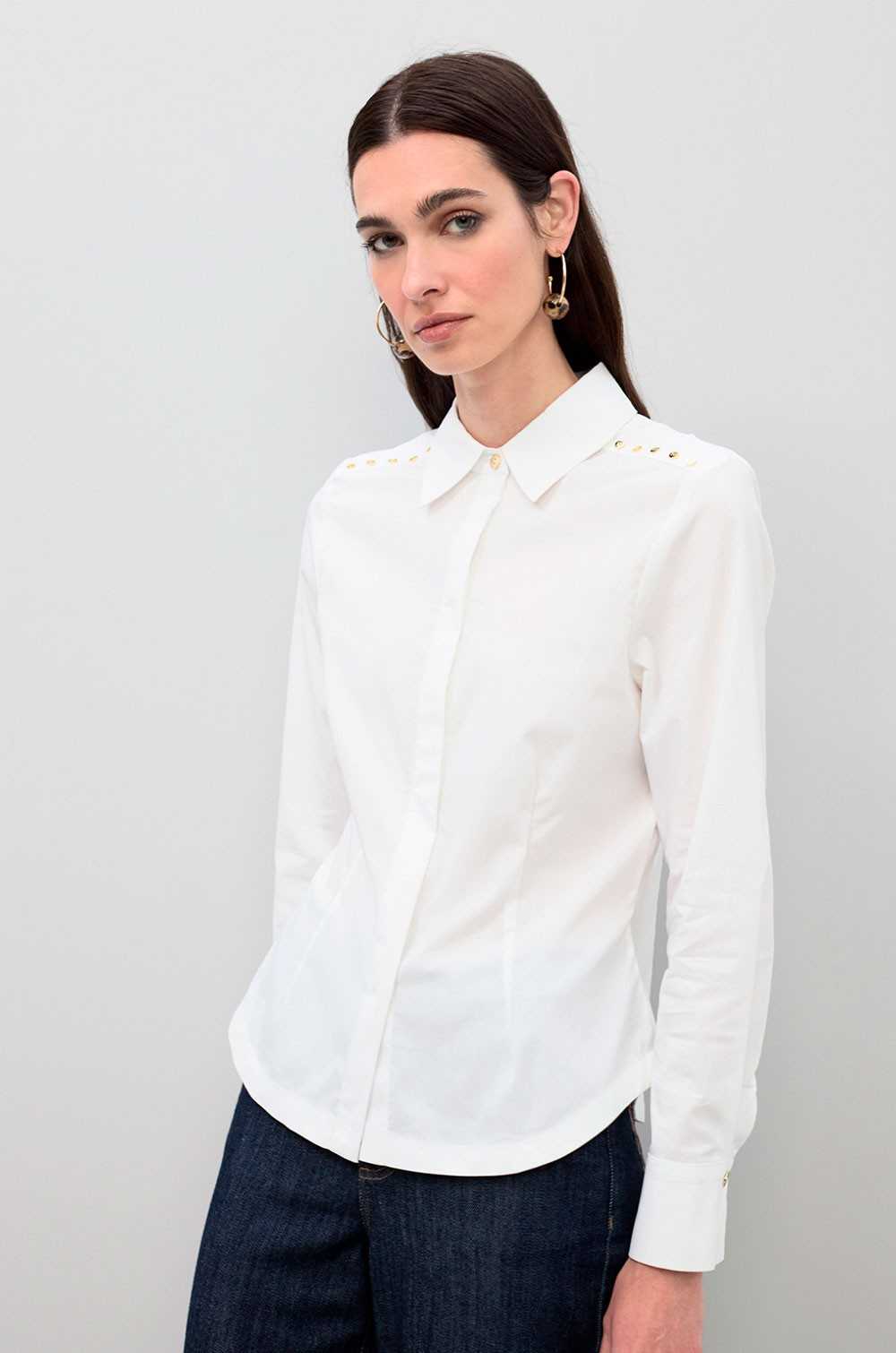 Camisa popelín blanca Lola Casademunt mujer