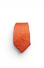 Corbata naranja flores Enrique Pellejero hombre