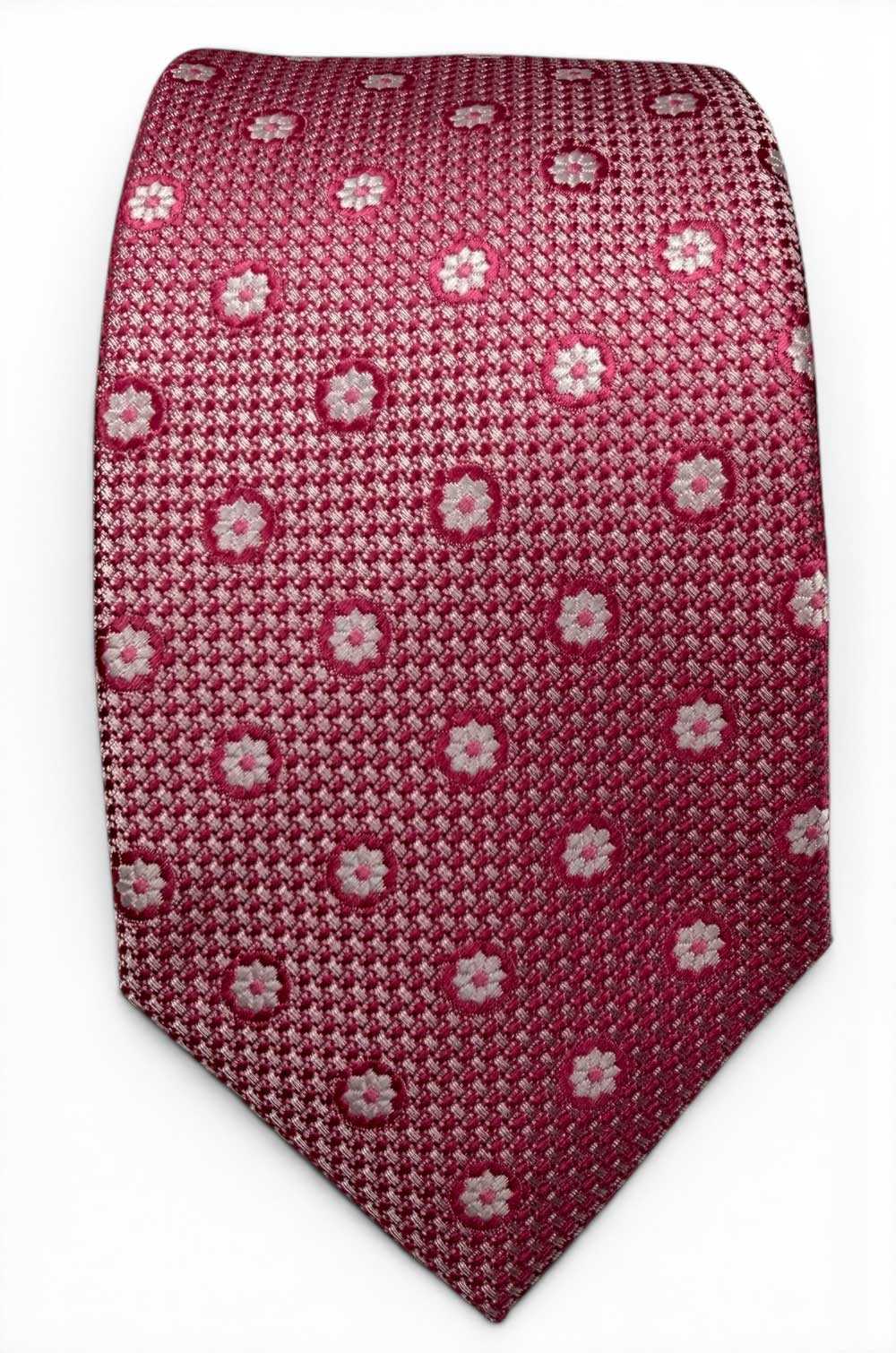 Corbata rosa flor blanca Enrique Pellejero hombre