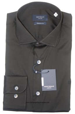 Camisa vestir negra Pertegaz Regular Fit hombre