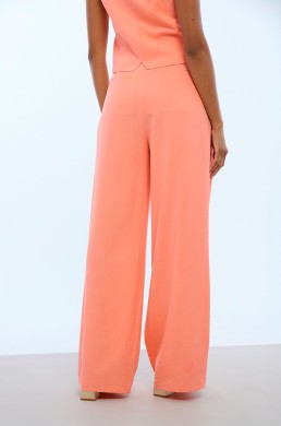 Pantalón palazzo mujer Lola Casademunt coral espalda