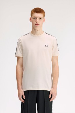 Camiseta ringer cruda Fred Perry hombre