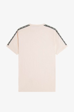 Camiseta casual cruda Fred Perry hombre manga corta espalda