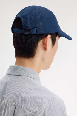 Gorra azul tenis Fred Perry corona laurel verde menta