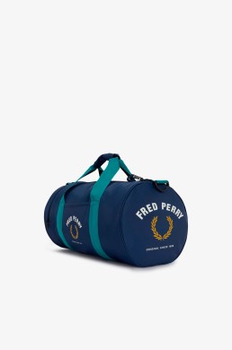 Bolsa nailon reciclado Fred Perry estilo vintage