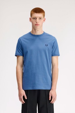 Fred Perry camiseta ringer azul as