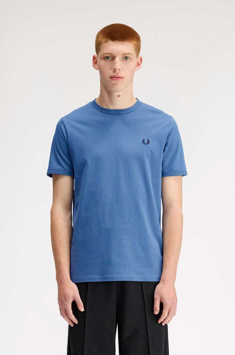 Fred Perry camiseta ringer azul as