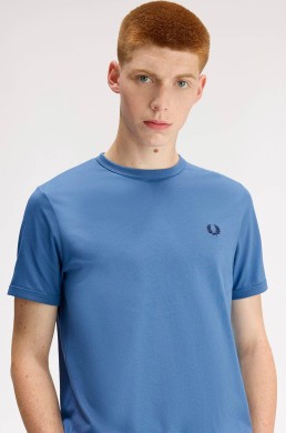 Camiseta manga corta azul as marca Fred Perry
