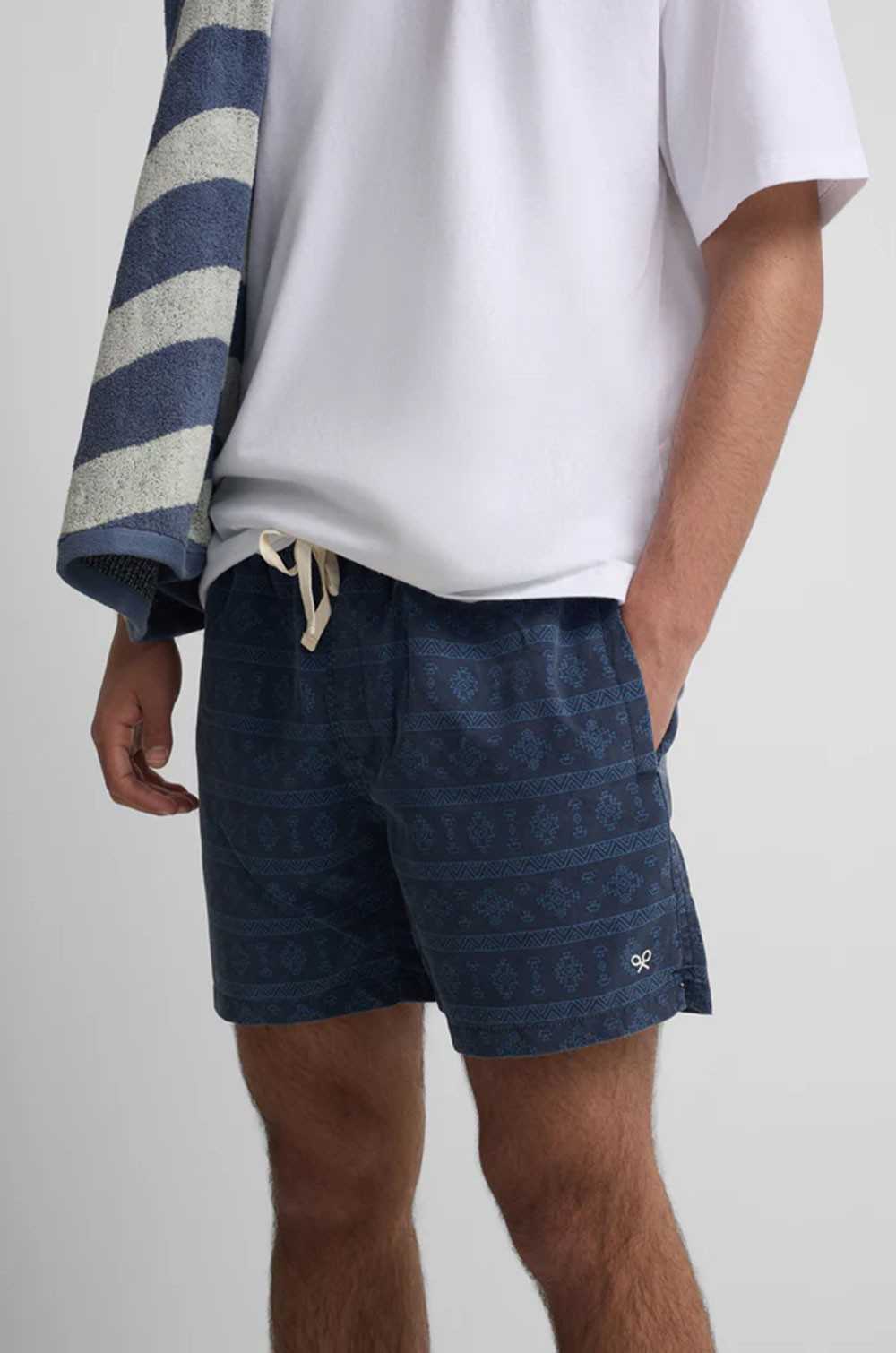 Bañador étnico azul marino Silbon hombre