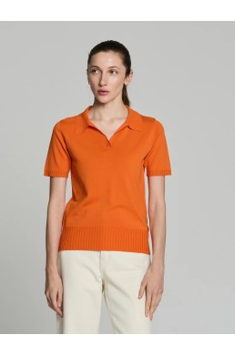 Escorpion polo de punto naranja